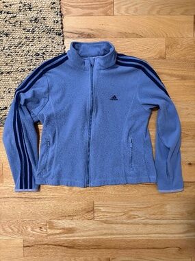 Vintage Adidas fitted crop fleece jacket